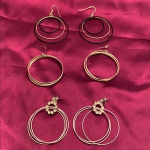 3 Pair Earrings For $7